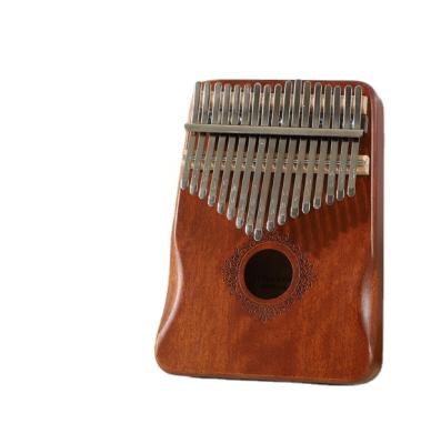 China Musical Instrument Professional Wooden Toy 17-Key Kalimba High Quality Solid Wooden Thumb Finger Piano Piano for sale