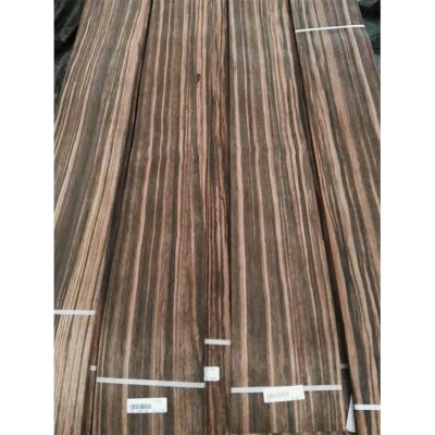 China High Grade Modern Amara Ebony Wood Veneer Quarter Cut Natural From China for sale