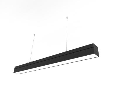 China 1.2m 4ft 42W Modern Black Housing Connectable Pendant Desk Dimmable Lighting LED Linear Lights for sale