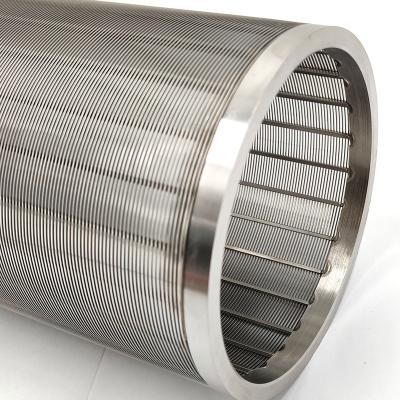 China Architecture & Construction Customized High Quality 304 316L Stainless Steel Wedge Wire Cylindrical Screen for sale