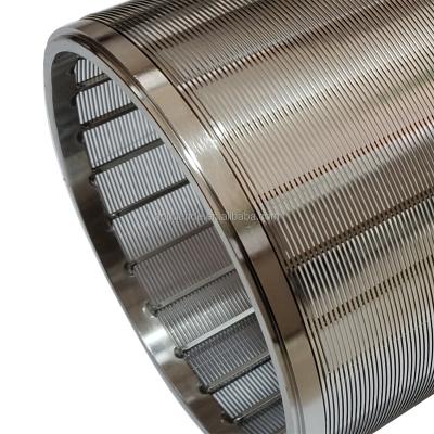 China Architecture & Hot Sale 304 Construction Stainless Steel 316L Wedge Wire Cylindrical Screen for sale