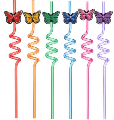 China Viable Party Props KiButterflyds Crazy Baby Diy Straws For Birthday Party Supplies Unique Drinking Funny Tube Straw for sale