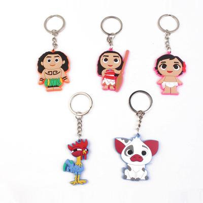 China Wholesale 2022 Cute 2D Name Key Chain PVC Rubber Custom Custom PVC Plastic Soft Key Chain For Kids Gifts for sale