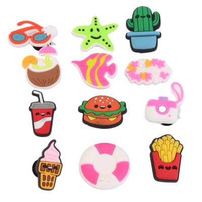 China Potato Chips Fried Chicken Party Christmas Gifts Custom Design Clog Charm 2021 New For Clog Shoes Charms for sale