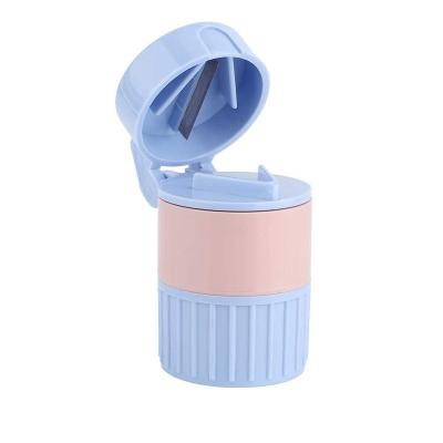 China Plastic Pill Crusher with Medicine Tablet Divider Pill Cutter Powder Crusher 4 in 1 Pill Boxes for sale