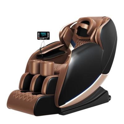 China Luxury Handrail Design Full Body Hollow Body Massager 4d Weightlessness Massage Chair With Music for sale