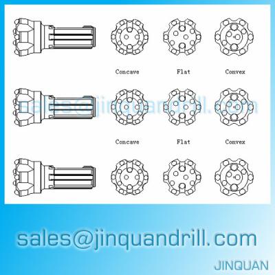 China China Jinquan High Air Pressure Down Hole Drilling Tungsten Carbide DTH Bits for sale