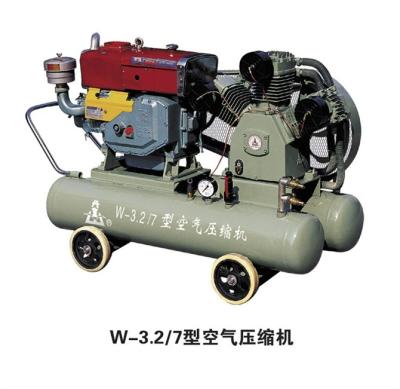 China Zhejiang Kaishan Group W-3.2/7 Mining Portable Diesel Driven Air Piston Compressor for sale