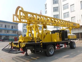 China BZCT400SZ/BZT400SZ/BZCT400/BZT400 400m trailer type diesel rotary water well drilling rig for sale