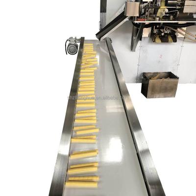 China Hotels ZH gas or electricity heating power, egg roll, wafer roll stick making line for sale