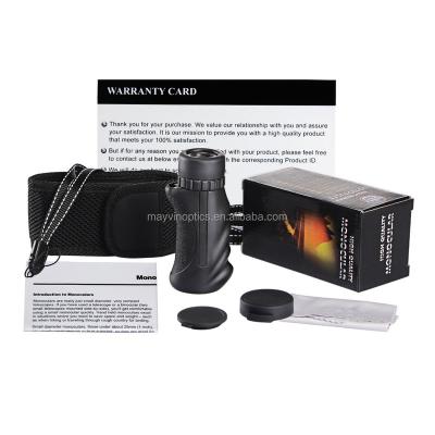 China High Definition Monocular Waterproof Pocket Telescope 10x25 Monocular Scope with Hand Grip and BAK4 Prism with OEM Service 8502-10X25 for sale