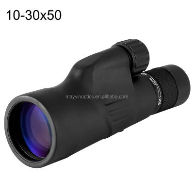 China Factory new design 10-30x50mm universal high definition monocular zoom astronomical telescope with OEM service 8573-10-30x50 for sale