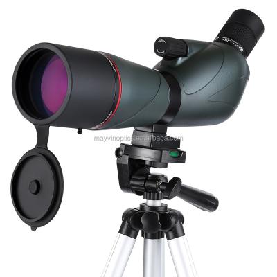 China Factory HD Birding Porro Optical Prism Nitrogen Filled Spotting Scope 8360-20-60X60 Digital Camera Spot Monocular Scope 20-60X60 Telescope for sale