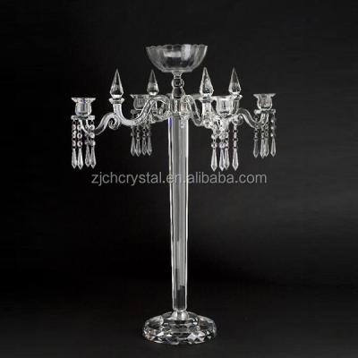 China Weddings top grade distinctive 5am crystal wedding table candelabra cc006 for sale