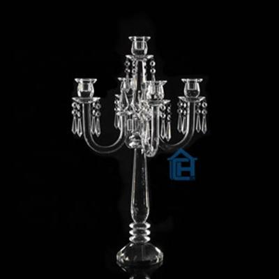 China Beautiful 5 Tier Home Decoration Arm Candelabra Table Top Crystal Candelabra Centerpieces For Weddings For Wholesale for sale