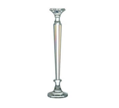 China Long-stemmed home decoration wedding crystal candle holder and single arm crystal candelabra for sale