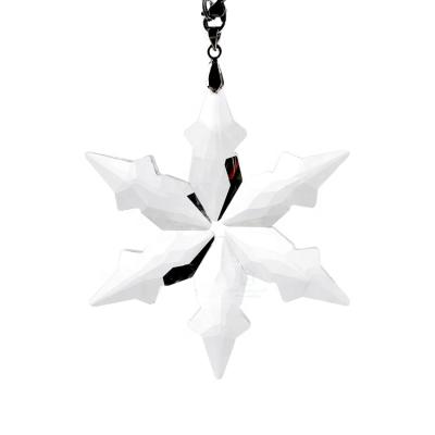 China Europe High Quality K9 Crystal Snowflake Christmas Ornament, Car Accessories Glass Pendant for sale