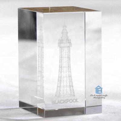 China China wholesale cheap laser engraver model customized souvenir building3d crystal laser cut crystal engraved crystal for home decoration for sale