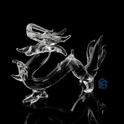 China China business gift clear crystal animal crystal dragon for office or home decoration for sale