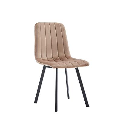 China Noble Wholesale Popular Refined Minimalist Stylish Minimalist Soft Roll Upholstered Dining Chair for sale