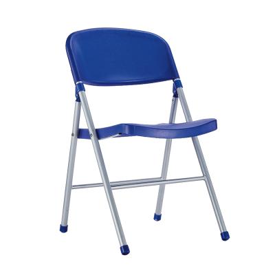 China Collapsible Folding Chair With Plastic Chair With Metal Leg In Dining Room for sale