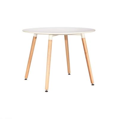 China Durable New Design Furniture Modern Dining Table Restaurant Round Dining Wooden Tables for sale