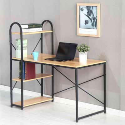 China (Other)Adjustable L-Shaped Wooden Office Desk Computer Desk Corner Computer Table Home Office with Book Shelves for sale