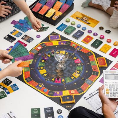 China Plastic suitable for family and children to play for puzzle game and minute to win it board game wealth flow sand table board game for sale