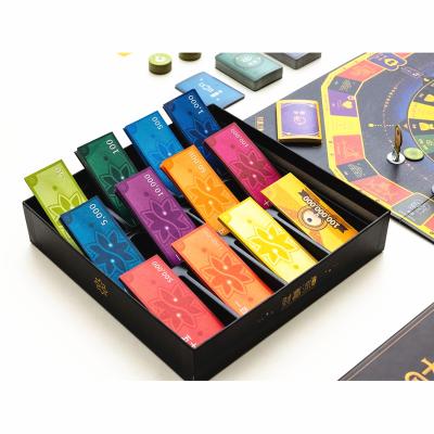 China Wholesale Chinese Manufacturer Plastic And Paper Wealth Cash Flow Party Playing Cards Board Game For Adults for sale