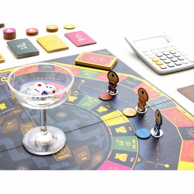 China Wholesale Popular Game Richman Desktop Board Games Plastic And Paper Money For Family for sale