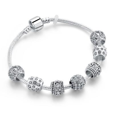 China Longway Trendy Charming Full Crystal Luxury Silver Bracelet, fashion bracelet, charm bracelet for sale