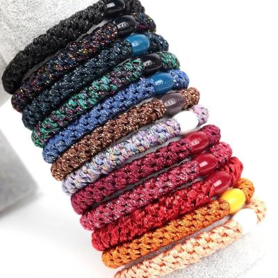 China Haiheng Simple Colorful Rubber Ring Hair Ties Elastic Hair Korean Rubber Band for Women Summer-24 for sale