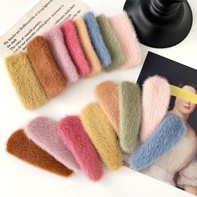 China Fashionable color Korean sweet clip card hair clip new product winter wild BB clip hair accessory for sale