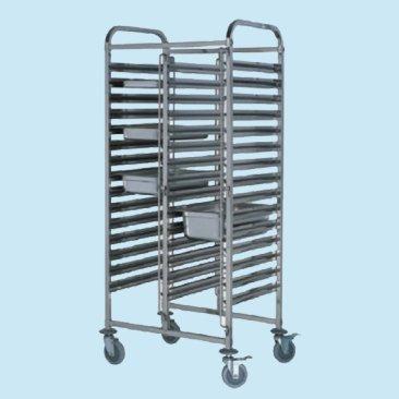 China Eco - Friendly 304 Stainless Steel Baking Pan Tray Bread Trolley for sale