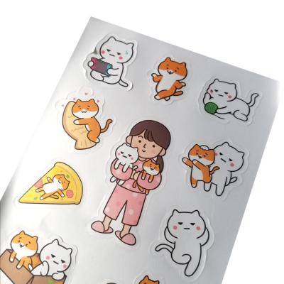 China Wholesale Custom Adhesive Waterproof Children's Kiss Cartoon Animation Label Sticker Size Paper Die Cut Sticker Cut A3 A4 A5 for sale