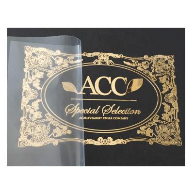 China Glossy Gold Metal Label 3D Heat Transfer Label Waterproof Customize Logo Metallic Stickers for sale