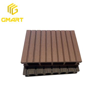 China Waterproof/Firerproof/Wear-resistance High Quality Gmart Grade Wpc Vertical Deck Flooring, Batten Flooring High Gloss Wpc Decking for sale