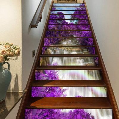 China Gmart Most Popular Modern Simplicity 3D Wall Decorative Sticker Waterproof Custom Printed Self Adhesive Home Decoration PVC Stair Stickers for sale