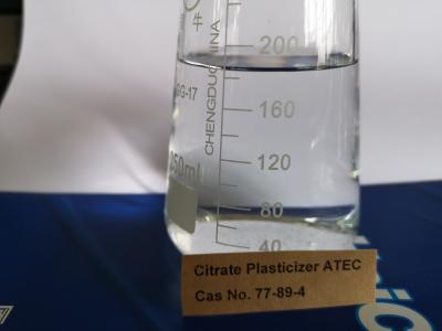 China Triethyl Citrate Liquid Plasticizer , O Acetylcitric Acid Triethyl Ester Good Oil Resistivity for sale