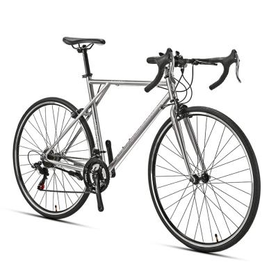 China Hot Sale Cheap High Carbon Steel Frame Road Bike 21 Speed ​​700C Steel With Front+Rear Brake Road Bicycle for sale