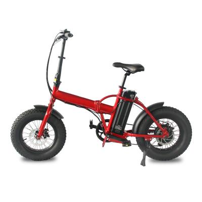 China Aluminum Alloy Folding Bike 16 Inch LCD Display Full Throttle Pedal Assist 36v 10.5Ah Fat Tire Electric Bicycle for sale