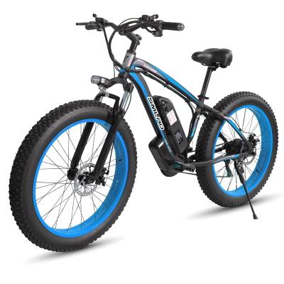 China Aluminum Alloy Mountain Bike 26 Inch 21 Speed ​​48V 16.7AH Lithium Battery Electric Bicycle 1000W For Adult for sale