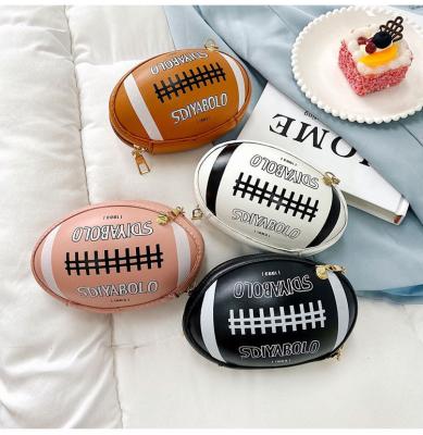 China Fashion Toddler Girls Cute Lady Rugby Crossbody Bags Fashion Girls Cup Handbags Women Football Cups Rugby Handbags For Women for sale