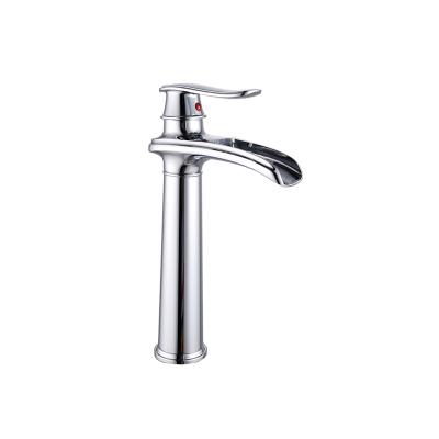 China Bathroom Single Handle Mixer Tap Cold And Hot Faucet Sink Mixer Tap Metered Bathroom Faucets Deck Mounted Tall Basin Faucet for sale