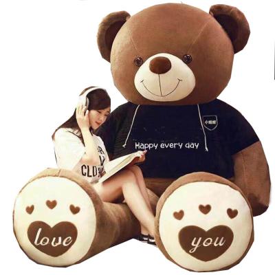 China Customizable Cute Bear Dolls Plush Toy Giant Cartoon Bear for sale