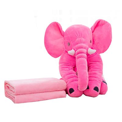 China Plush Elephant Pillow With Covering Pillow Factory Plush Elephant For Baby Kids Children Sleeping Stuffed Dolls Plush Toys for sale