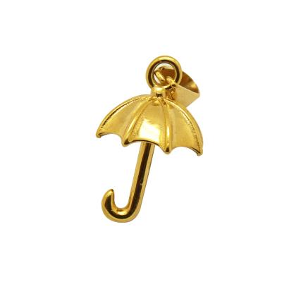 China Gold Nickel Free Umbrella Fashion Necklace 316 Stainless Steel Jewelry Woman Pendant Charms For Jewelry Making for sale