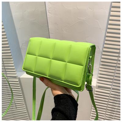 China Wholesale Cheap Trending Handbags PU Leather Handbag 2021 Neon Color Summer Fashion View Messenger Bags Ladies Geometric Handbags For Women for sale