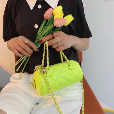 China JOYIE Leather Handbags Trending 2021 Summer New Design Woman Bags Neon Bag Mini Handbag Wholesale Cute Fashion Shoulder Purses Small Handbags for sale