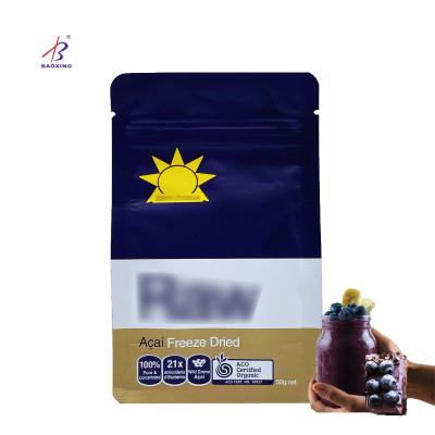 China Moisture Proof Protein Powder Plastic Food Bags Flat Bottom Vacuum Bags Food Grade Zip Lock Bags For Food for sale